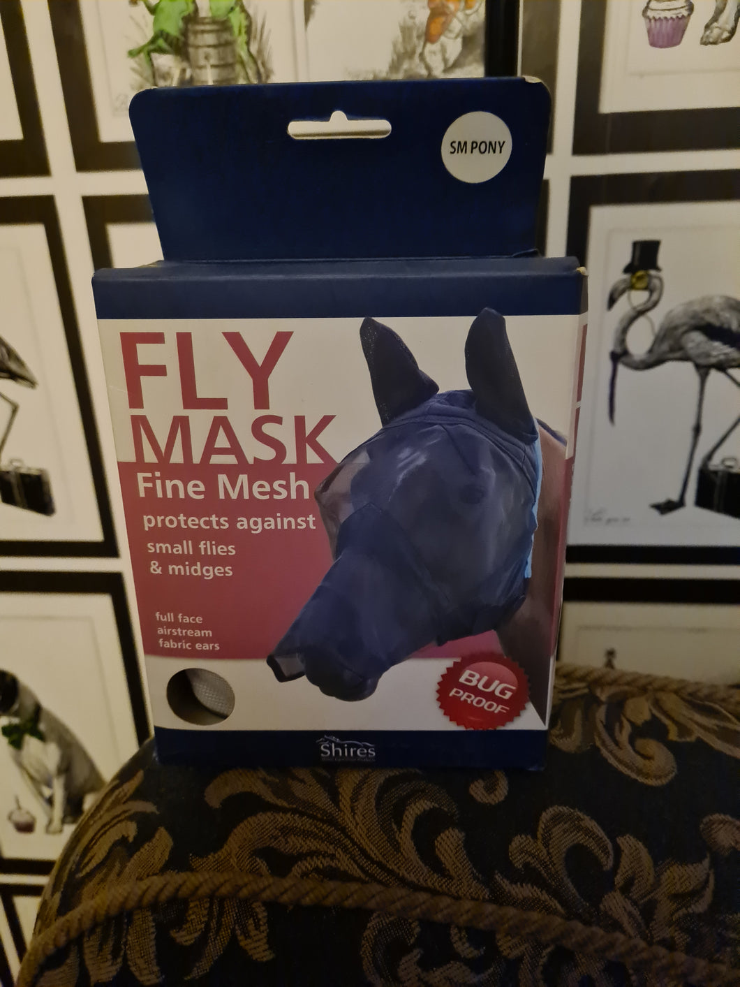 Shires Fly Mask with Ears and Nose Fine Mesh