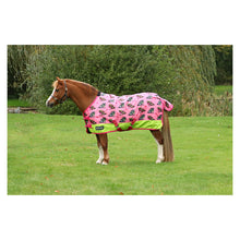 Load image into Gallery viewer, Thelwell 0gram Hot pink and Lime Turnout rug